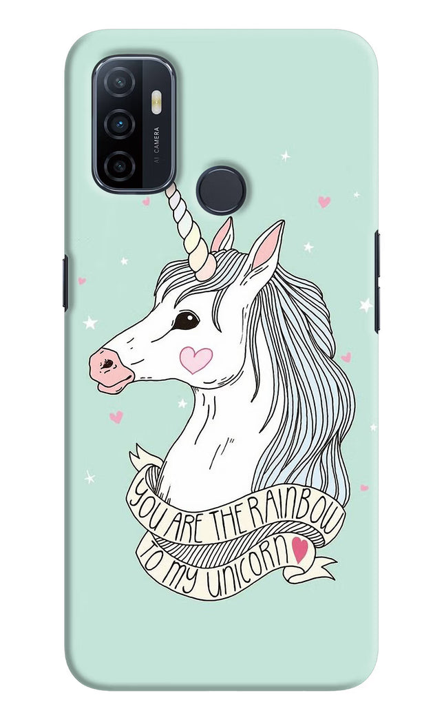Unicorn Wallpaper Oppo A53 2020 Hard Case Back Cover by Casekaro