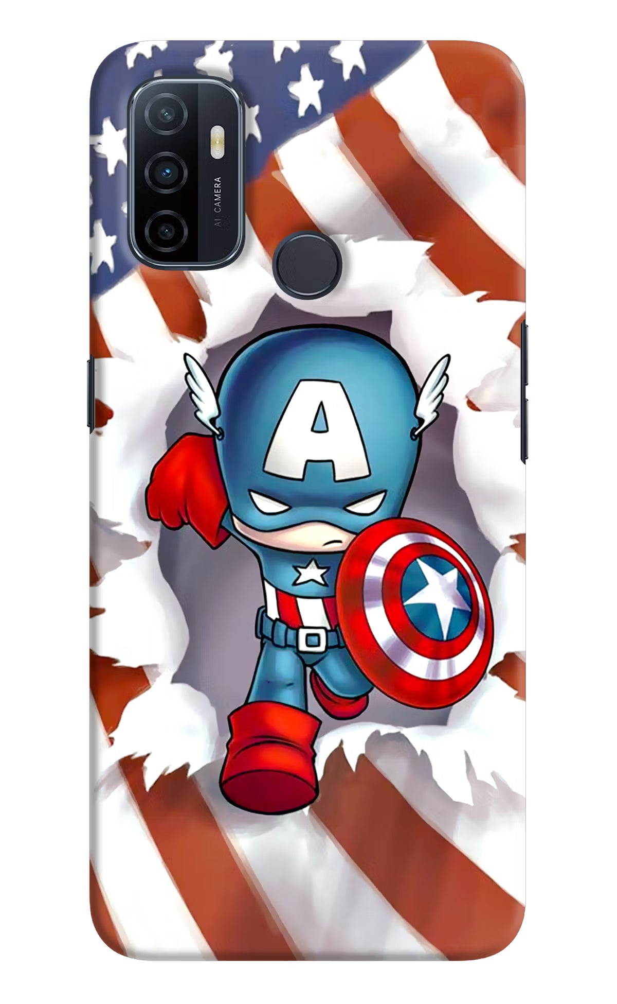 Captain America Oppo A53 2020 Hard Case Back Cover by Casekaro