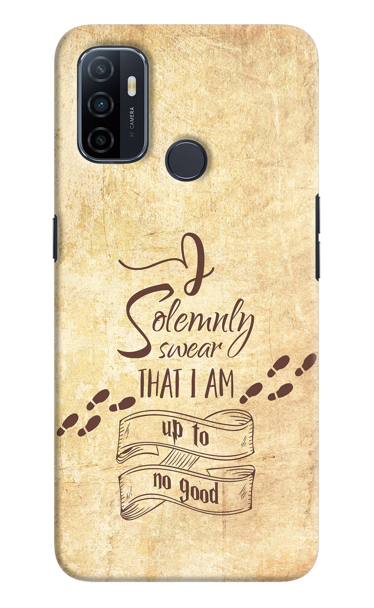 I Solemnly swear that i up to no good Oppo A53 2020 Hard Case Back Cover by Casekaro