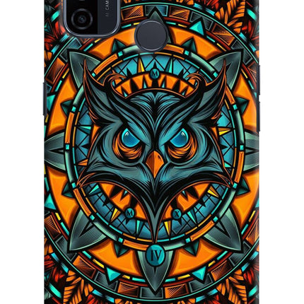 Angry Owl Art Oppo A53 2020 Hard Case Back Cover by Casekaro