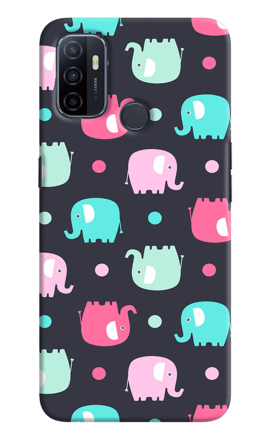 Elephants Oppo A53 2020 Hard Case Back Cover by Casekaro