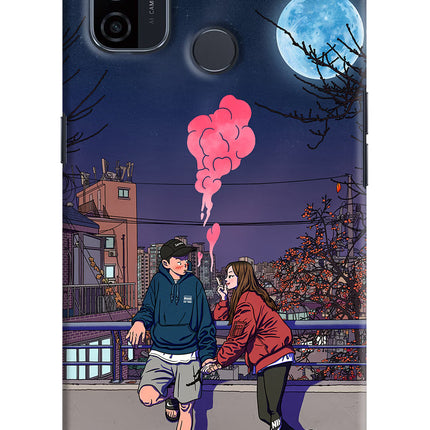 Chilling Couple Oppo A53 2020 Hard Case Back Cover by Casekaro