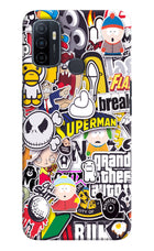 Sticker Bomb Oppo A53 2020 Hard Case Back Cover by Casekaro