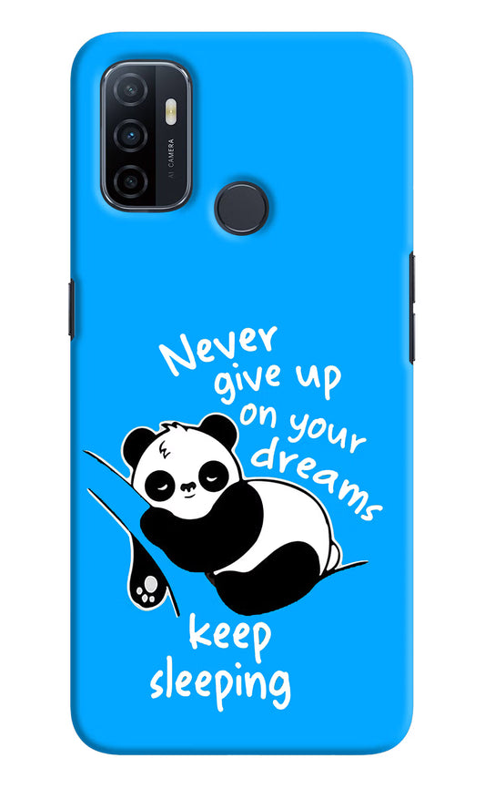Keep Sleeping Oppo A53 2020 Hard Case Back Cover by Casekaro
