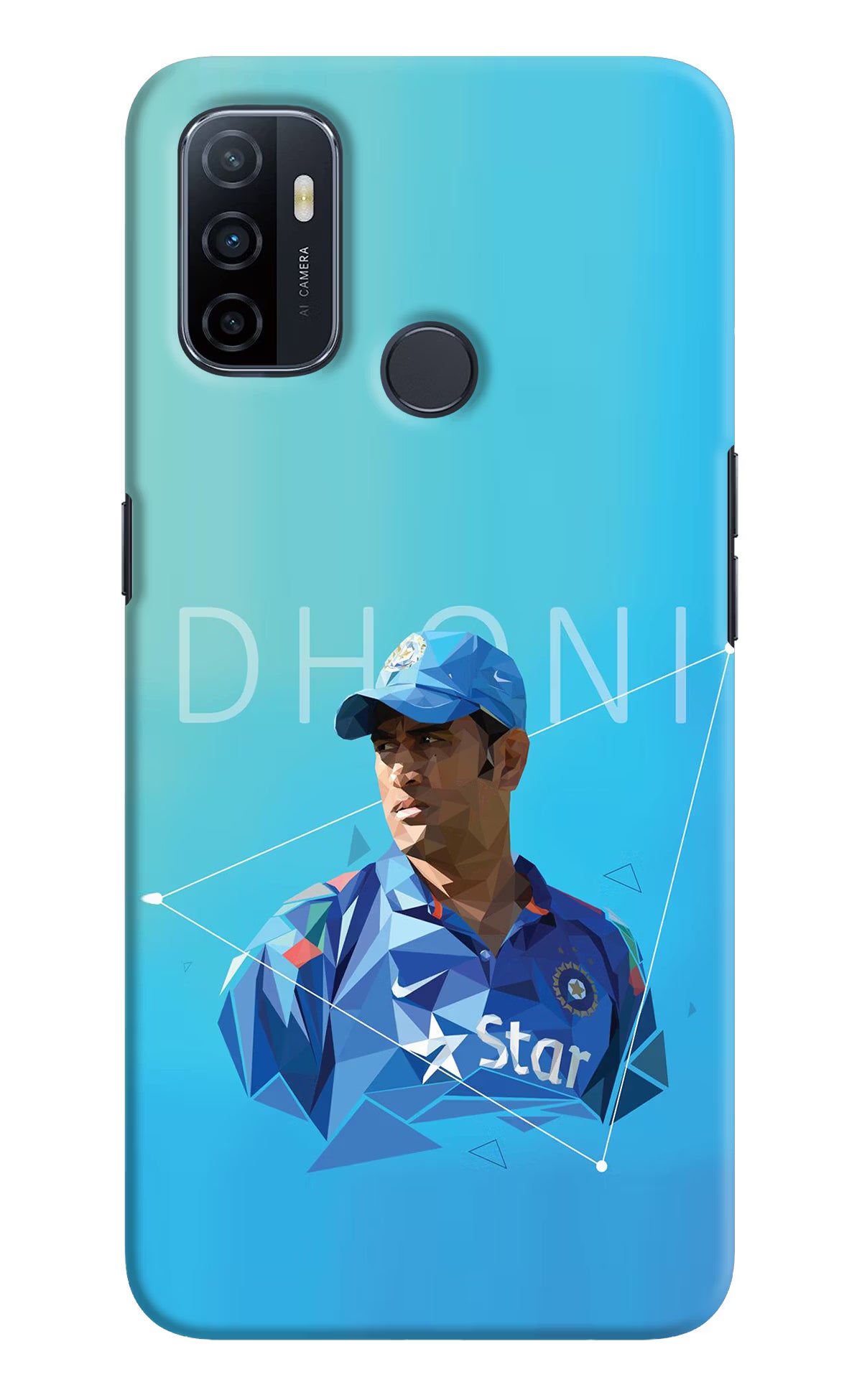 Dhoni Artwork Oppo A53 2020 Hard Case Back Cover by Casekaro
