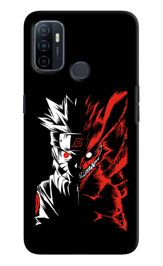 Naruto Two Face Oppo A53 2020 Hard Case Back Cover by Casekaro