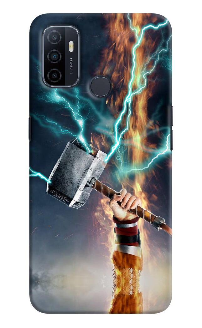 Thor Hammer Mjolnir Oppo A53 2020 Hard Case Back Cover by Casekaro