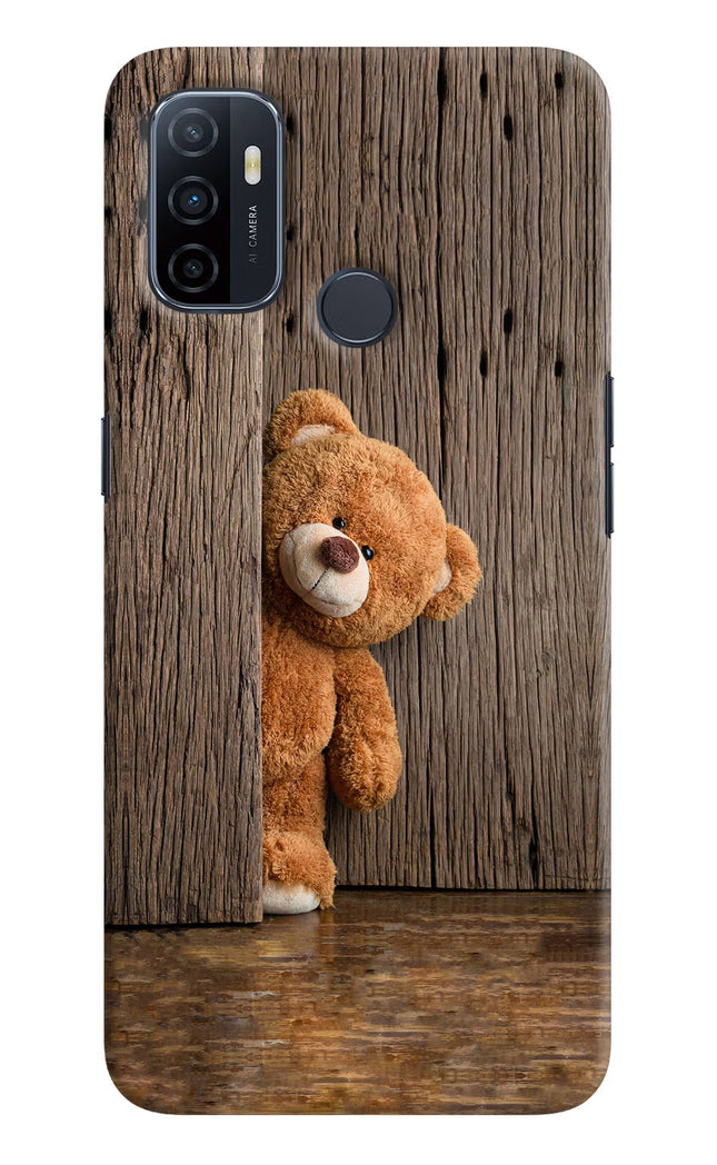 Teddy Wooden Oppo A53 2020 Hard Case Back Cover by Casekaro
