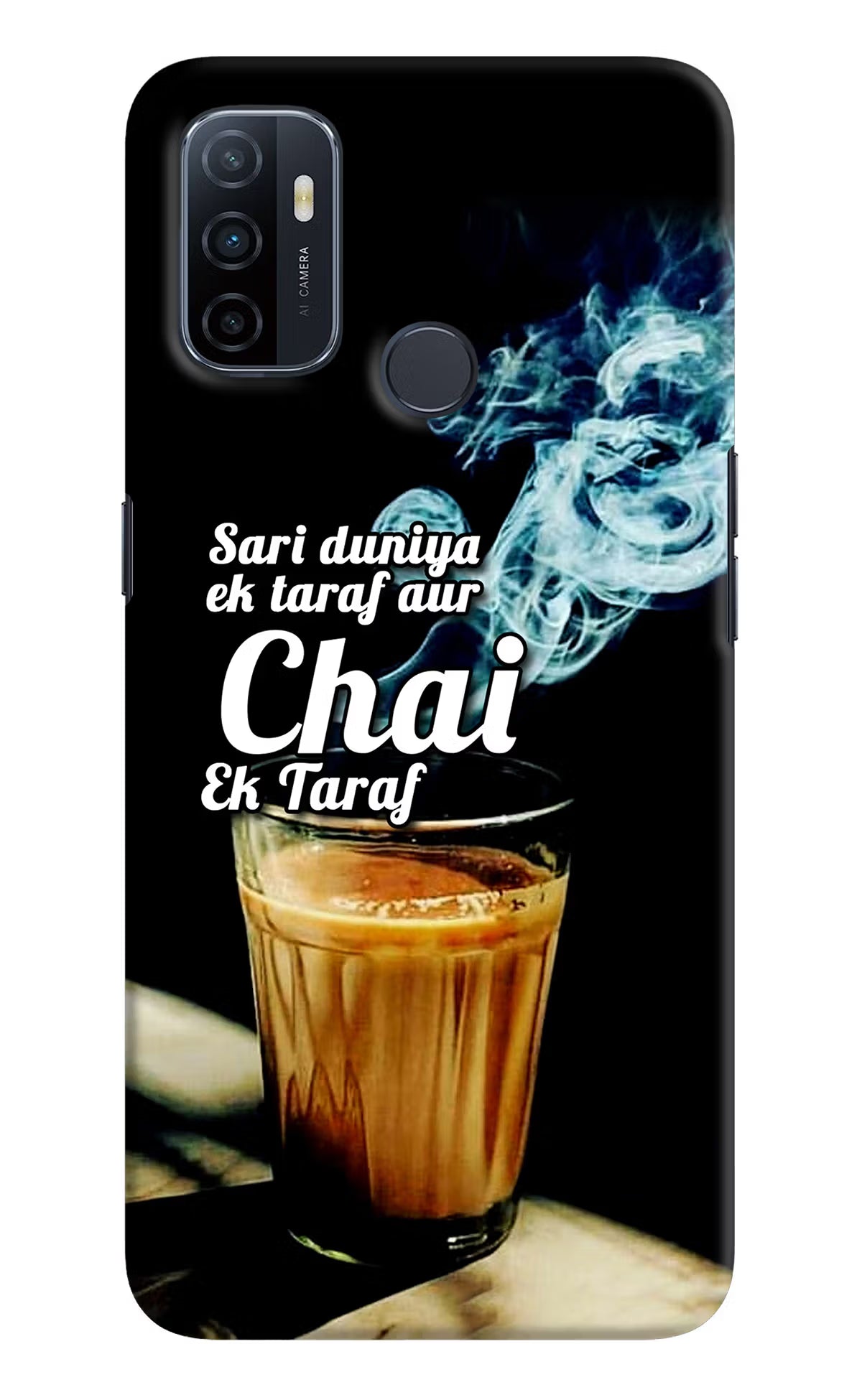 Chai Ek Taraf Quote Oppo A53 2020 Hard Case Back Cover by Casekaro