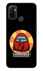 Among Us Shhh! Oppo A53 2020 Hard Case Back Cover by Casekaro