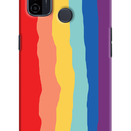 Rainbow Oppo A53 2020 Hard Case Back Cover by Casekaro