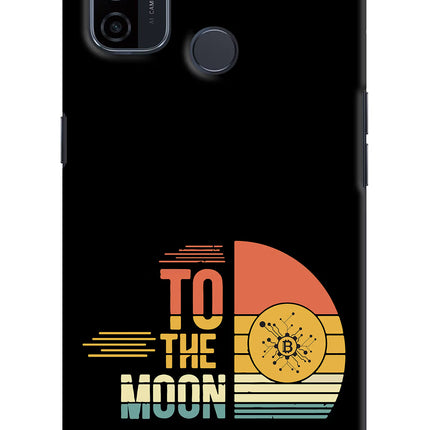 To the Moon Oppo A53 2020 Hard Case Back Cover by Casekaro