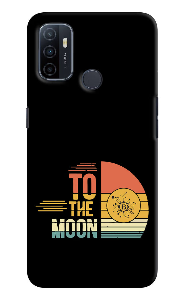 To the Moon Oppo A53 2020 Hard Case Back Cover by Casekaro