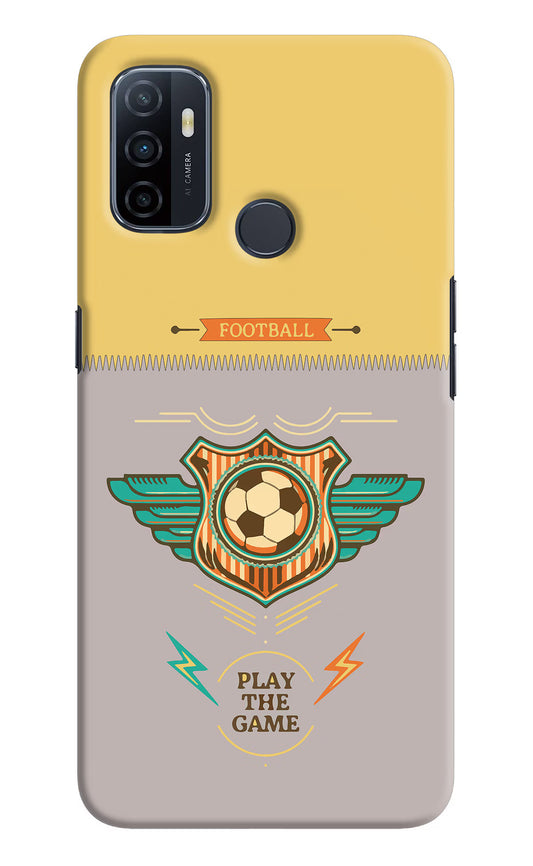 Football Oppo A53 2020 Hard Case Back Cover by Casekaro