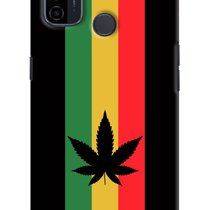 Weed Flag Oppo A53 2020 Hard Case Back Cover by Casekaro
