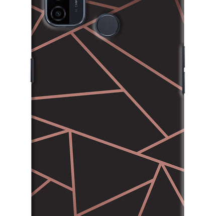 Geometric Pattern Oppo A53 2020 Hard Case Back Cover by Casekaro