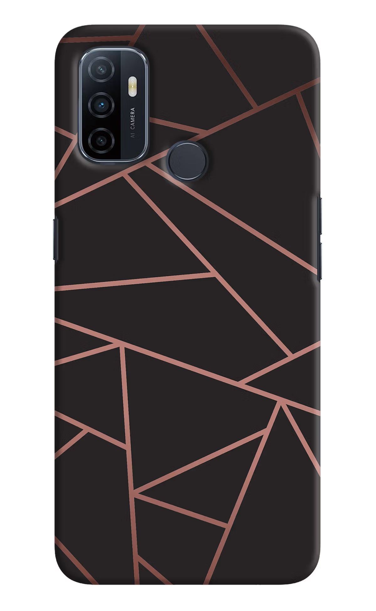 Geometric Pattern Oppo A53 2020 Hard Case Back Cover by Casekaro