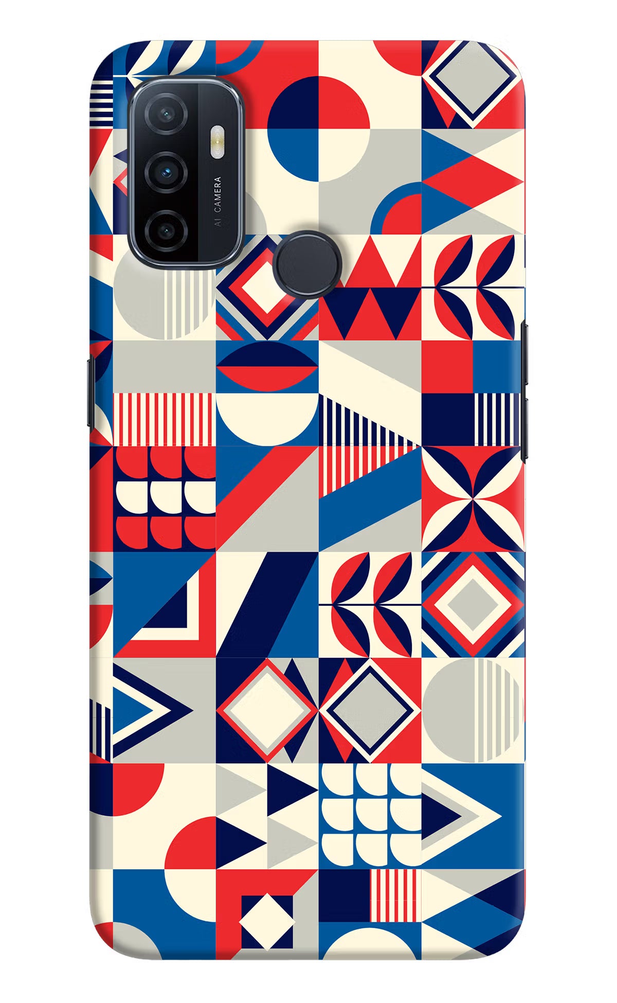 Colorful Pattern Oppo A53 2020 Hard Case Back Cover by Casekaro