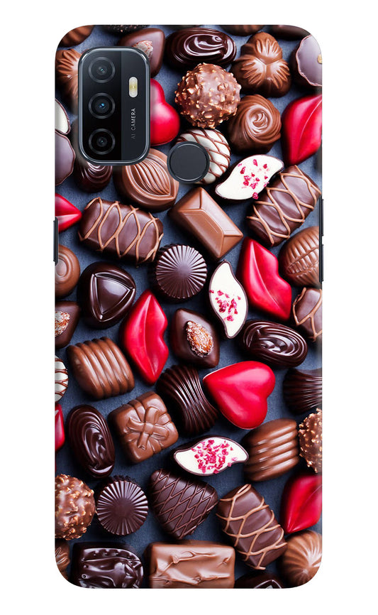 Chocolates Oppo A53 2020 Hard Case Back Cover by Casekaro