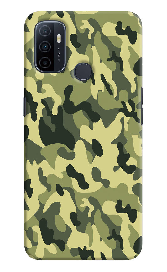 Camouflage Oppo A53 2020 Hard Case Back Cover by Casekaro