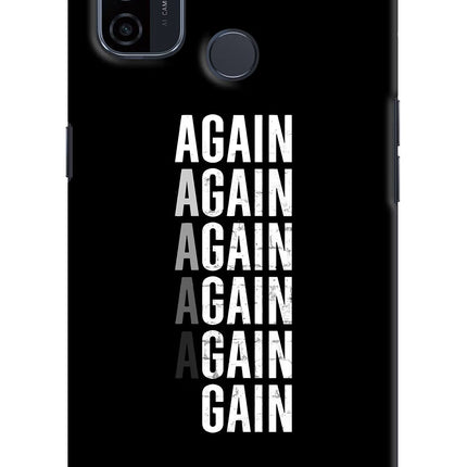 Again Again Gain Oppo A53 2020 Hard Case Back Cover by Casekaro
