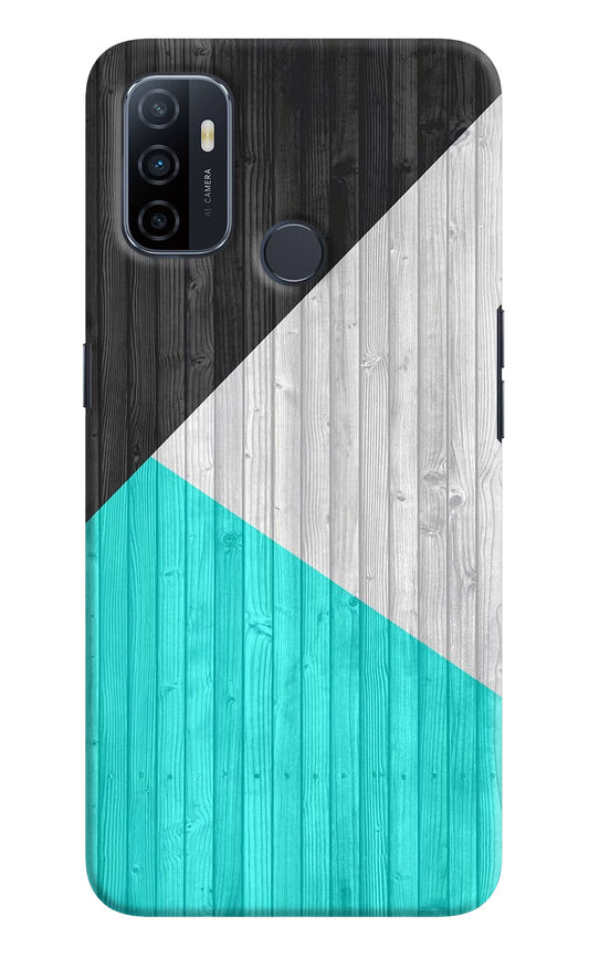 Wooden Abstract Oppo A53 2020 Hard Case Back Cover by Casekaro