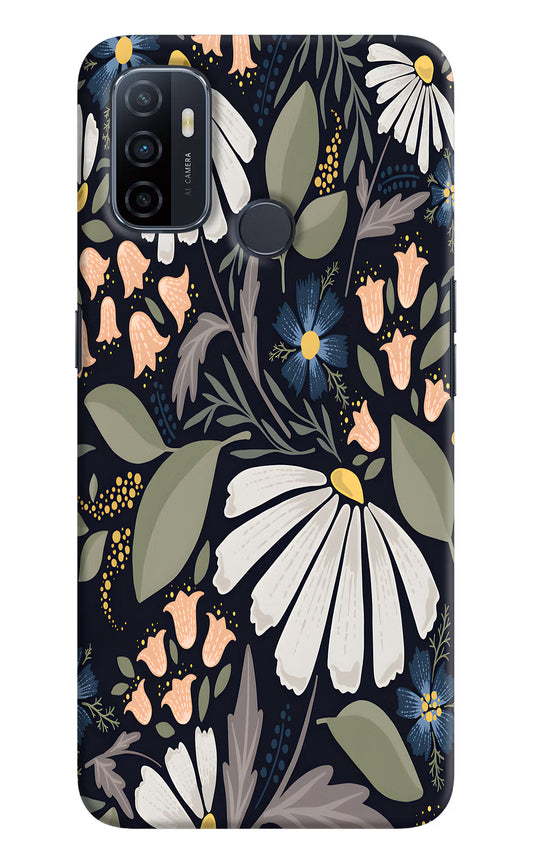 Flowers Art Oppo A53 2020 Hard Case Back Cover by Casekaro