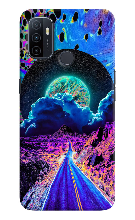 Psychedelic Painting Oppo A53 2020 Hard Case Back Cover by Casekaro