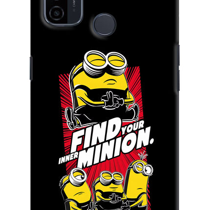 Find your inner Minion Oppo A53 2020 Hard Case Back Cover by Casekaro