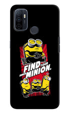 Find your inner Minion Oppo A53 2020 Hard Case Back Cover by Casekaro