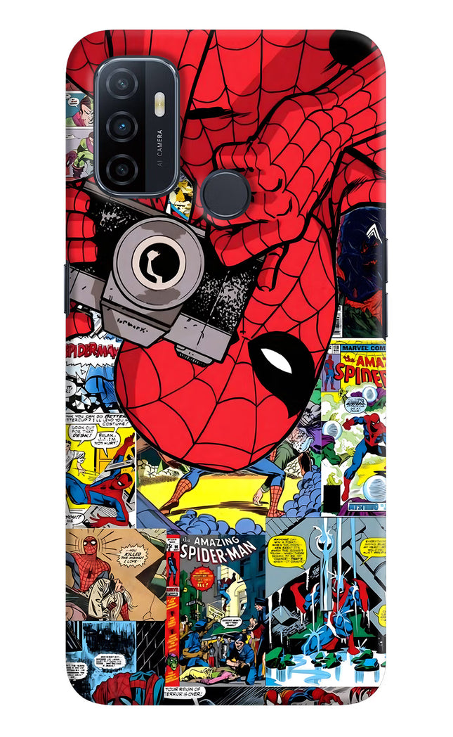 Spider Man Oppo A53 2020 Hard Case Back Cover by Casekaro