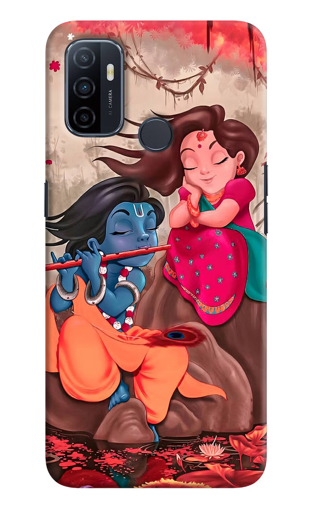 Radhe Krishna Oppo A53 2020 Hard Case Back Cover by Casekaro