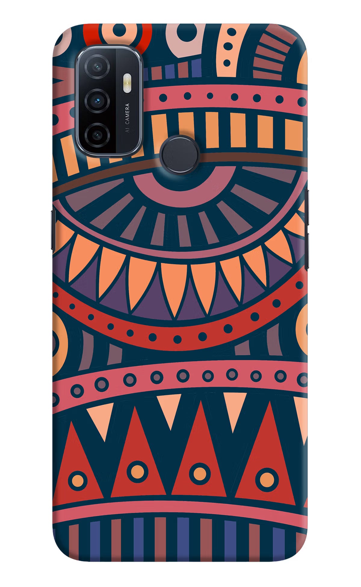 African Culture Design Oppo A53 2020 Hard Case Back Cover by Casekaro