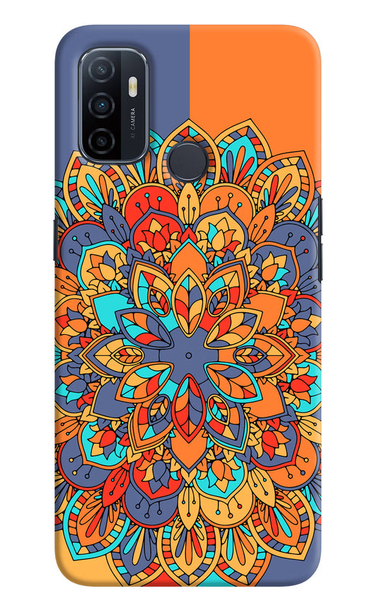 Color Mandala Oppo A53 2020 Hard Case Back Cover by Casekaro