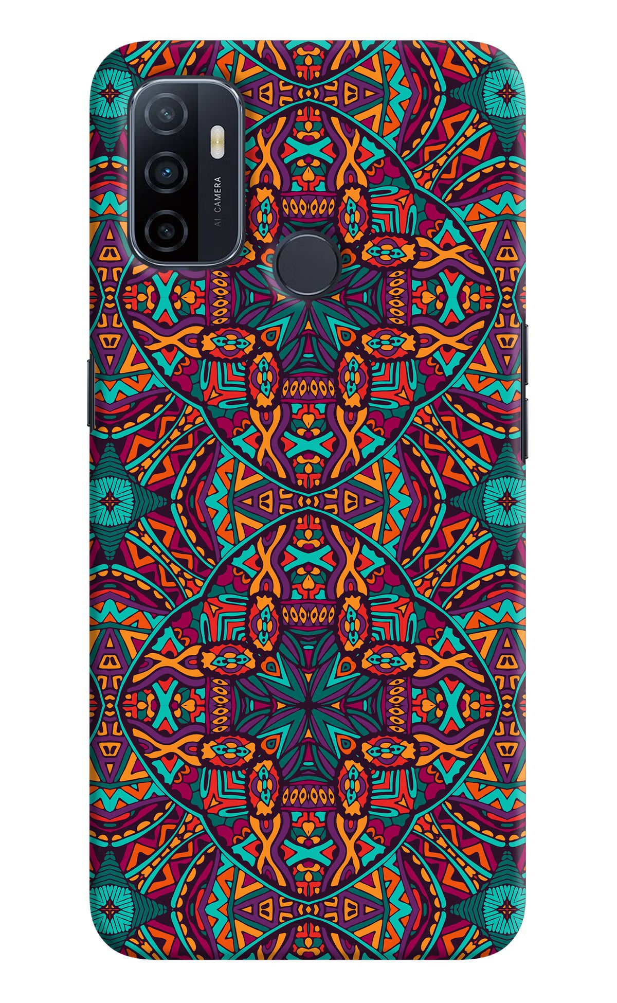 Colour Mandala Oppo A53 2020 Hard Case Back Cover by Casekaro