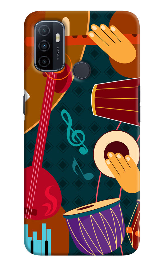 Music Instrument Oppo A53 2020 Hard Case Back Cover by Casekaro