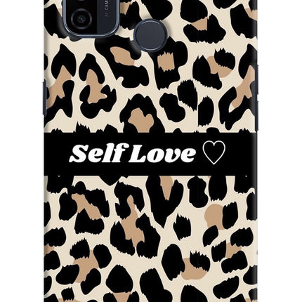 Leopard Print Self Love Oppo A53 2020 Hard Case Back Cover by Casekaro