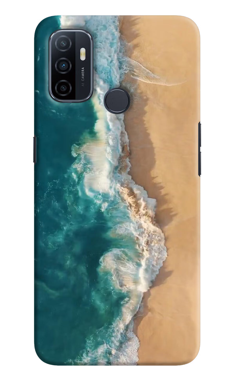 Ocean Beach Oppo A53 2020 Back Cover, Hard case