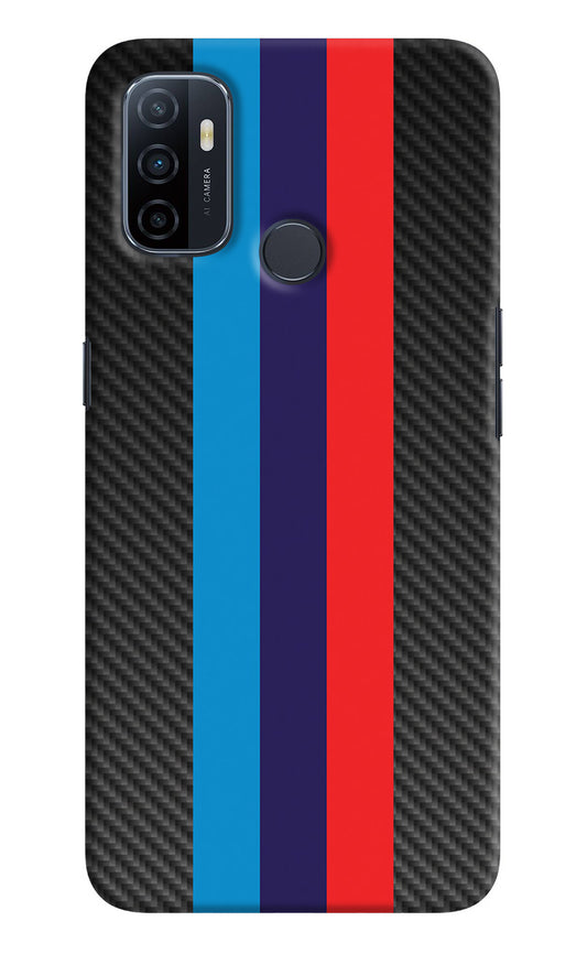 BMW Stripes Pattern Oppo A53 2020 Back Cover