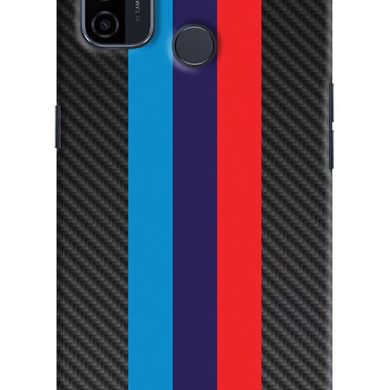 BMW Stripes Pattern Oppo A53 2020 Hard Case Back Cover by Casekaro