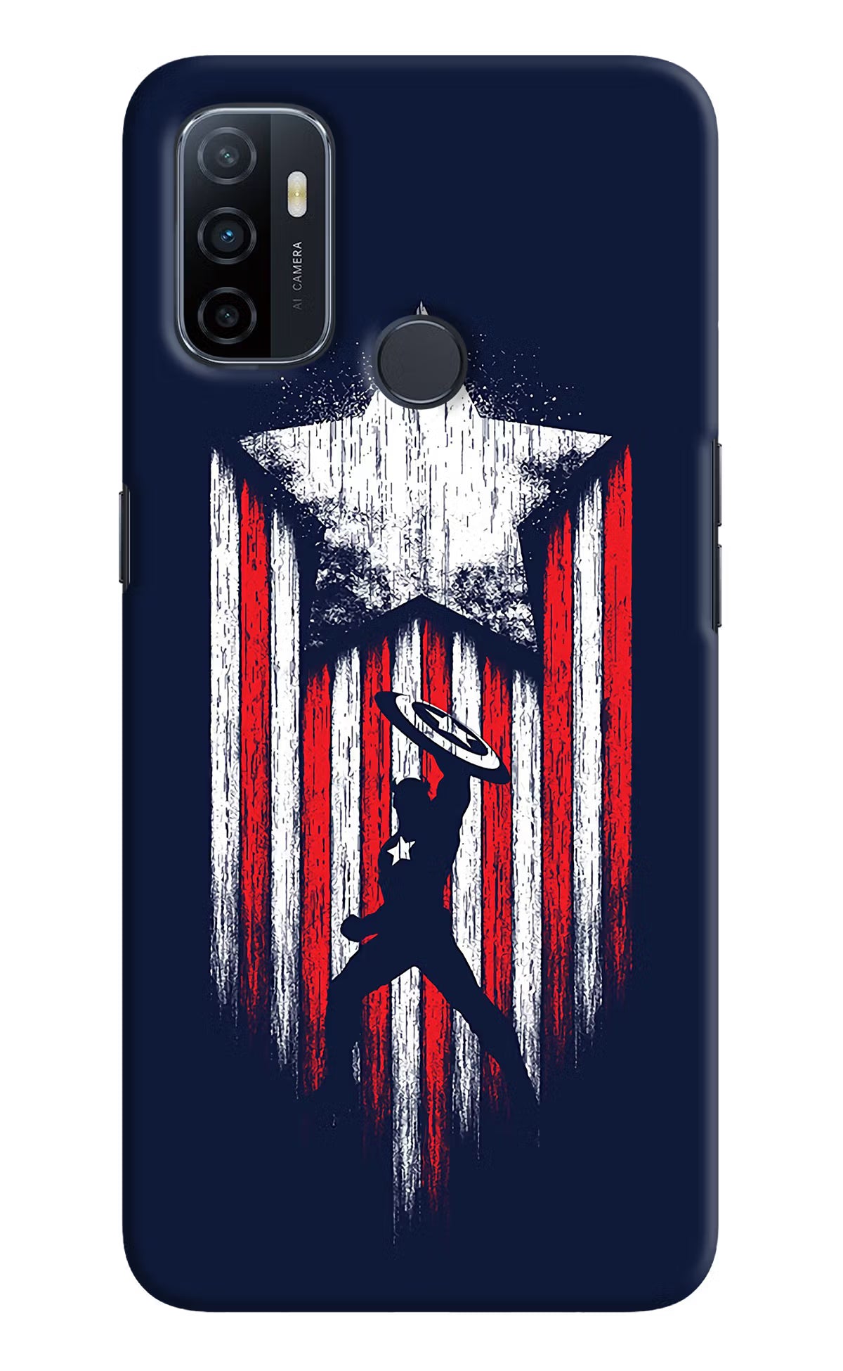 Captain America Marvel Art Oppo A53 2020 Hard Case Back Cover by Casekaro