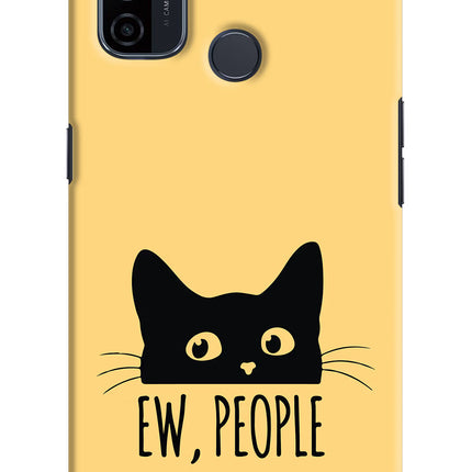 Ew People Catitude Oppo A53 2020 Hard Case Back Cover by Casekaro