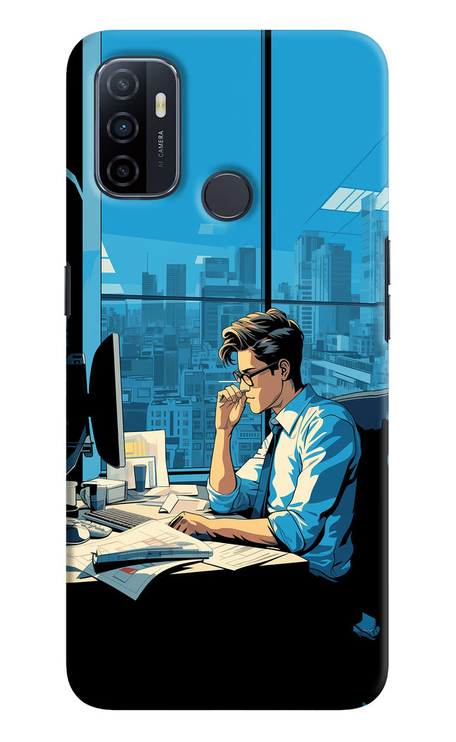 Focused Hustler (AI Generated) Oppo A53 2020 Hard Case Back Cover by Casekaro