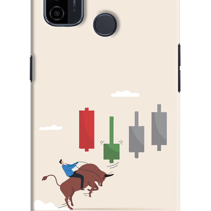 Bull Trading Momentum Oppo A53 2020 Hard Case Back Cover by Casekaro
