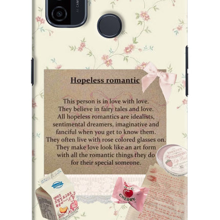 Hopeless Romantic Oppo A53 2020 Hard Case Back Cover by Casekaro