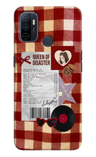 Queen of Disaster Oppo A53 2020 Hard Case Back Cover by Casekaro