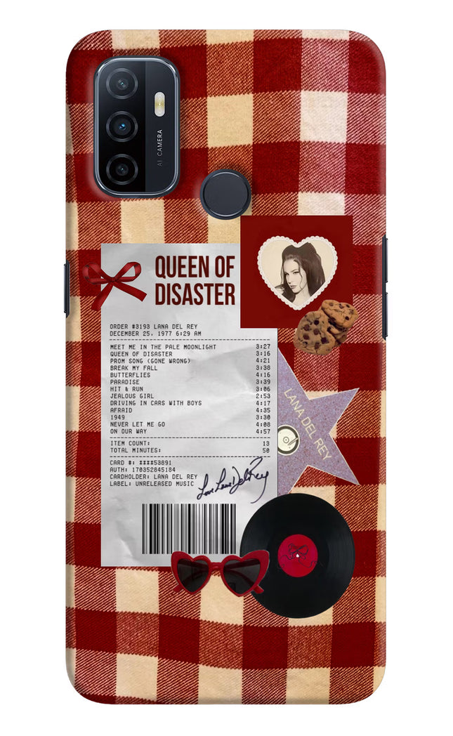 Queen of Disaster Oppo A53 2020 Hard Case Back Cover by Casekaro