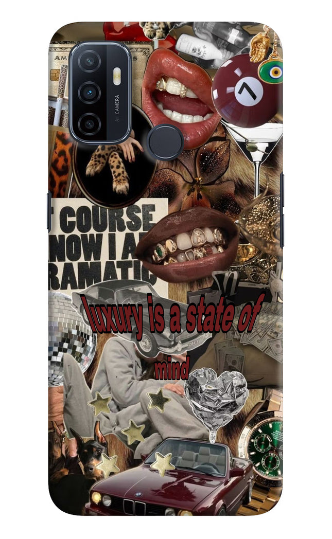 Luxury Oppo A53 2020 Hard Case Back Cover by Casekaro