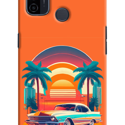 Palm Drive 80s Oppo A53 2020 Hard Case Back Cover by Casekaro