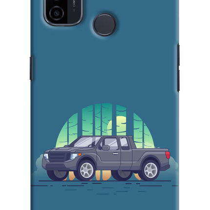 Retro Garage Vibe Oppo A53 2020 Hard Case Back Cover by Casekaro